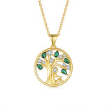 WOSTU 925 sterling silver tree charm pendant for bracelet or necklace decoration and symbolic everyday wear.