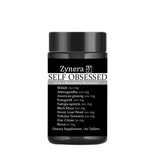 Supplement container labeled 'Zynera Self Obsessed' on a white background