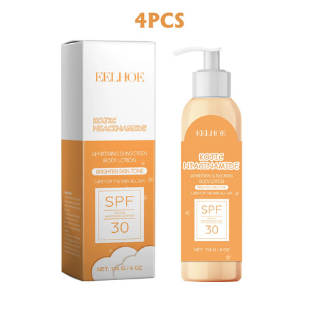 Eelhoe sunscreen lotion bottle and packaging on a white background