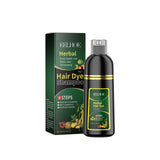 Eelhoe Herbal Hair Dye Shampoo bottle and packaging on a white background