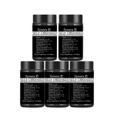 Five black Zynera 'Self Obsessed' supplement containers on a white background