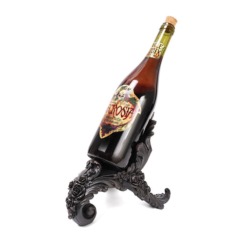 Antique Rose Wine Holder - Black