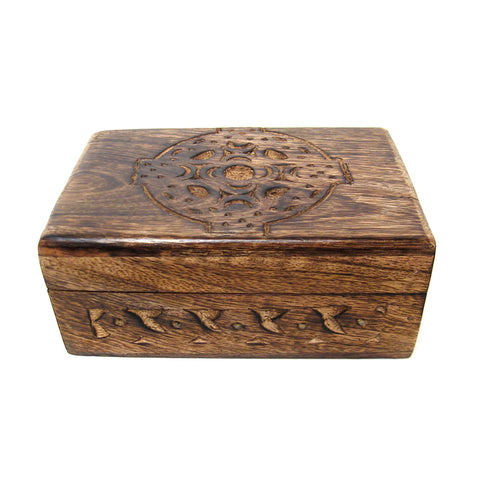 Celtic Cross Wood Box 4" x 6"