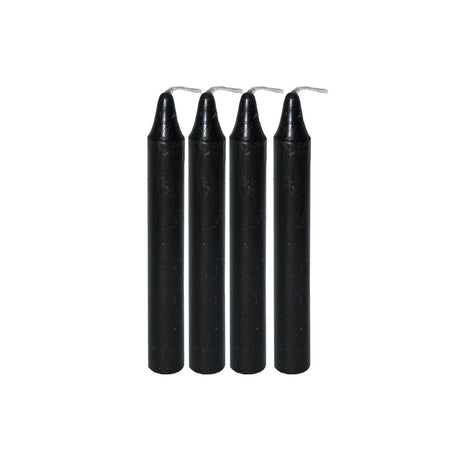 Mini Ritual Candle - Black (Set of 4)