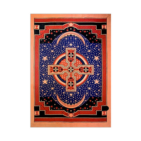 Celtic Cross Tapestry 75"x 105" (Red)