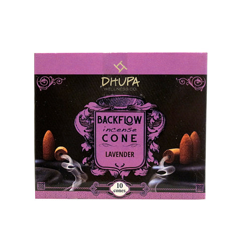Dhupa (Good Earth) Lavender Backflow Incense Cones
