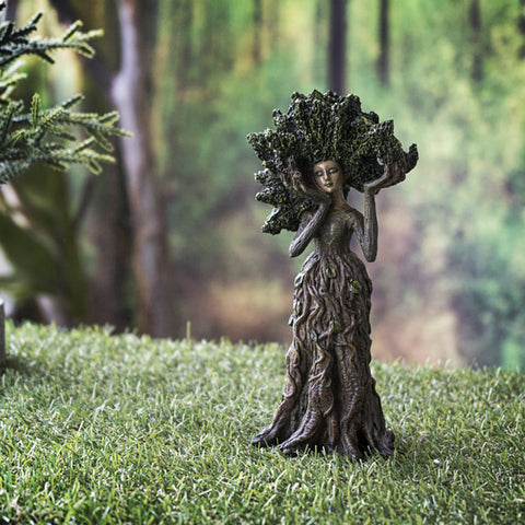 Ent Lady Ash Tree Statue 7.87"
