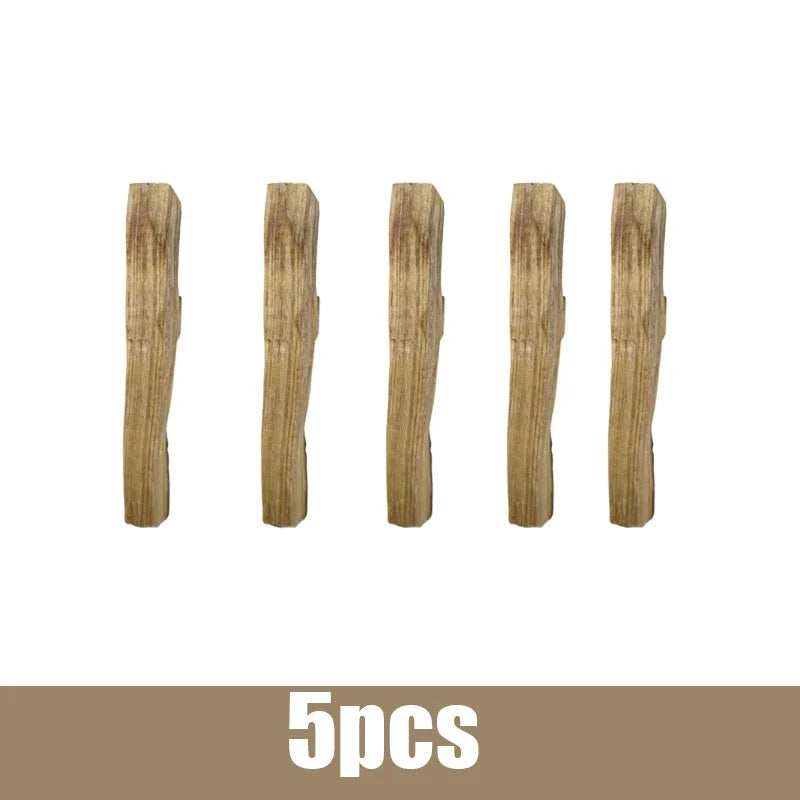 Five wooden stakes on a white background with '5pcs' text at the bottom.