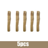 Five wooden stakes on a white background with '5pcs' text at the bottom.