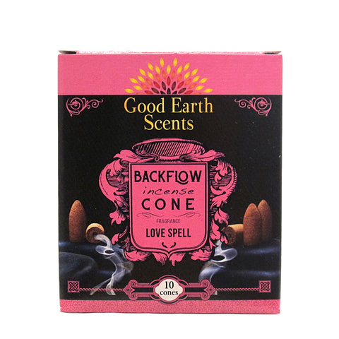 DHUPA (Good Earth) Love Spell Backflow Incense Cones