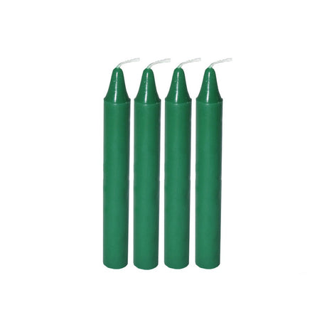 Mini Ritual Candle - Green (Set of 4)