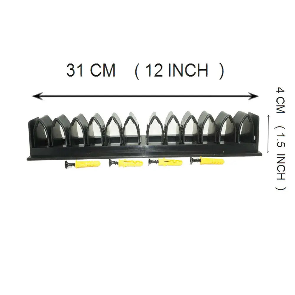 Metal rack with dimensions labeled on a white background