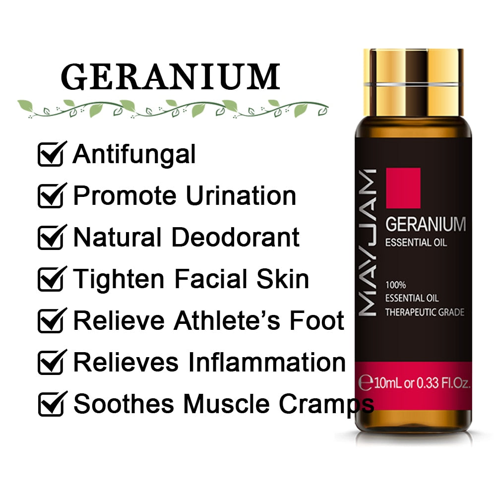 10ML Pure Essential Oil – Lavender, Eucalyptus, Rose & More