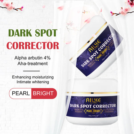 AILEE Dark Spot Corrector packaging with floral background