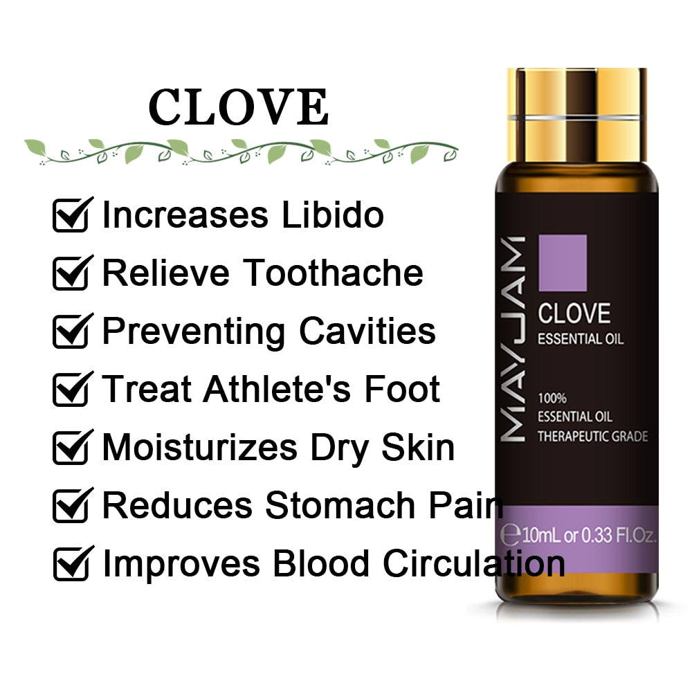 10ML Pure Essential Oil – Lavender, Eucalyptus, Rose & More