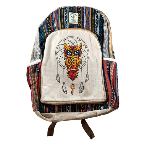 HEMP Owl Dreamcatcher Backpack