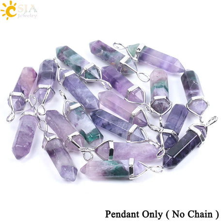 Purple crystal pendants on a white background with 'SIA' branding.