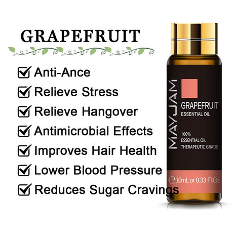 Huile essentielle pure 10 ml – Lavande, eucalyptus, rose et plus