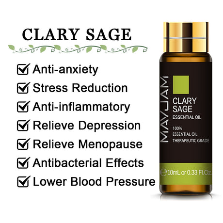 Huile essentielle pure 10 ml – Lavande, eucalyptus, rose et plus