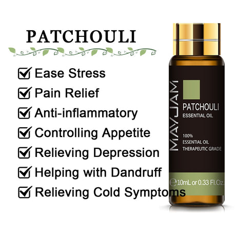 Huile essentielle pure 10 ml – Lavande, eucalyptus, rose et plus