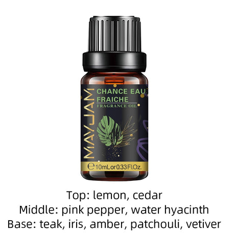 Mayumi Chance Eau Fraçèche fragrance oil bottle on a white background