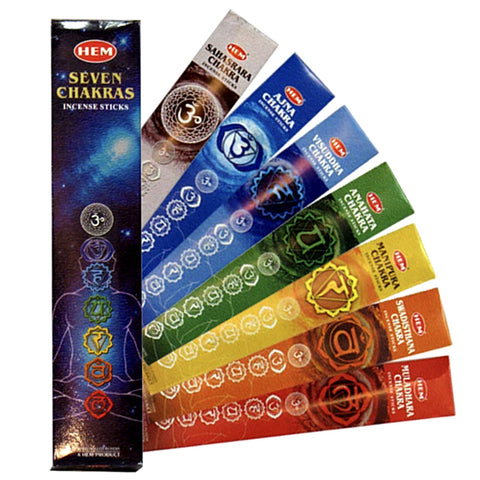 HEM Seven Chakras Incense Sticks - Pack