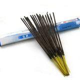 Incense sticks with a blue and white box on a white background