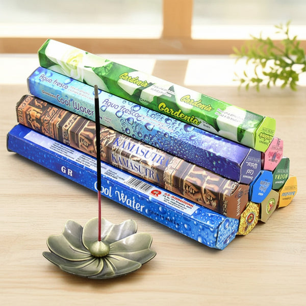 20 Sticks Indian Incense set - White Sage, Lavender, Sea Breeze, and Love