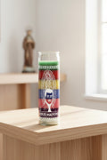Jesus Malverde 7 Color candle for prayer, spiritual protection, and devotional altar use.