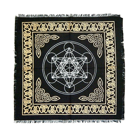 Metatrons Cube Altar Cloth 18" x 18"