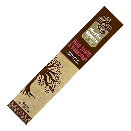 Mystic Spirits Aromas Handcrafted Smudge Incense Sticks - Palo Santo & Sandalwood