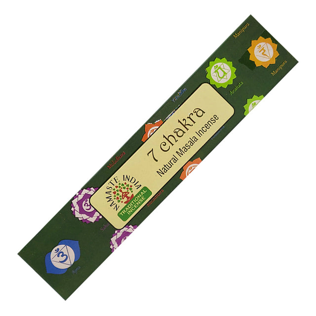 Namaste India Natural Masala Incense Sticks - 7 Chakra