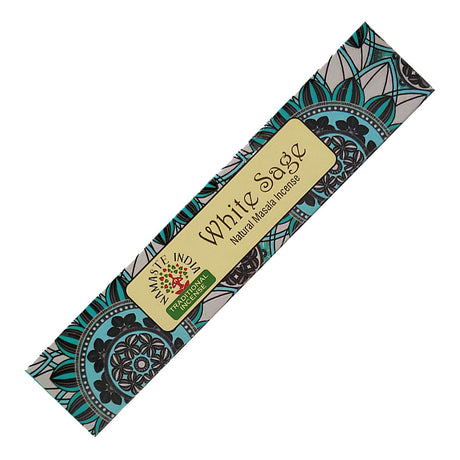 Namaste India Natural Masala Incense Sticks - White Sage