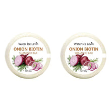 A handmade 60g shampoo bar combining biotin, onion extract soap