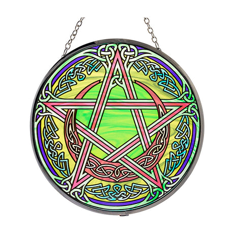 Pentacle Glass Suncatcher
