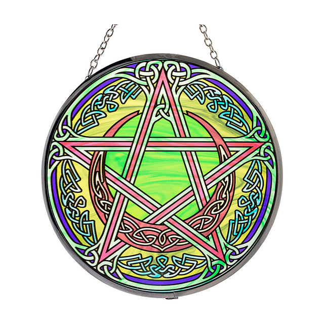 Pentacle Glass Suncatcher