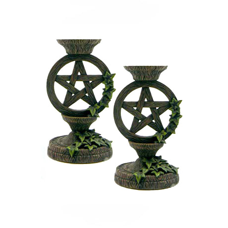 Pentagram Taper Candle Holder (set of 2)