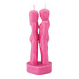 Pink Face to Face Lovers Candle