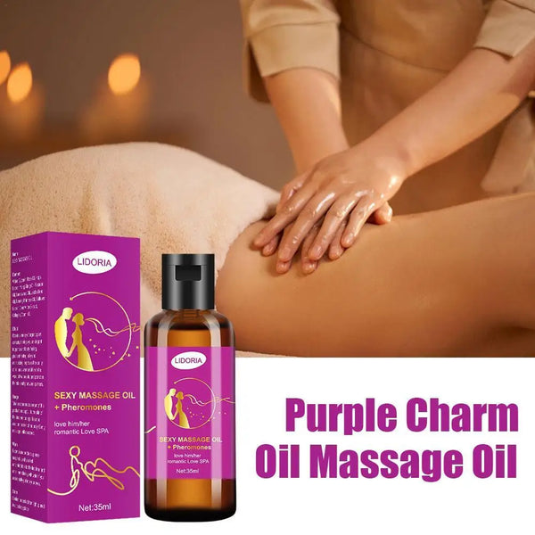 Romantic Rose Pheromone Massage Oil sensual rose-scented couples massage oil for intimacy, body softening, and romantic connection.