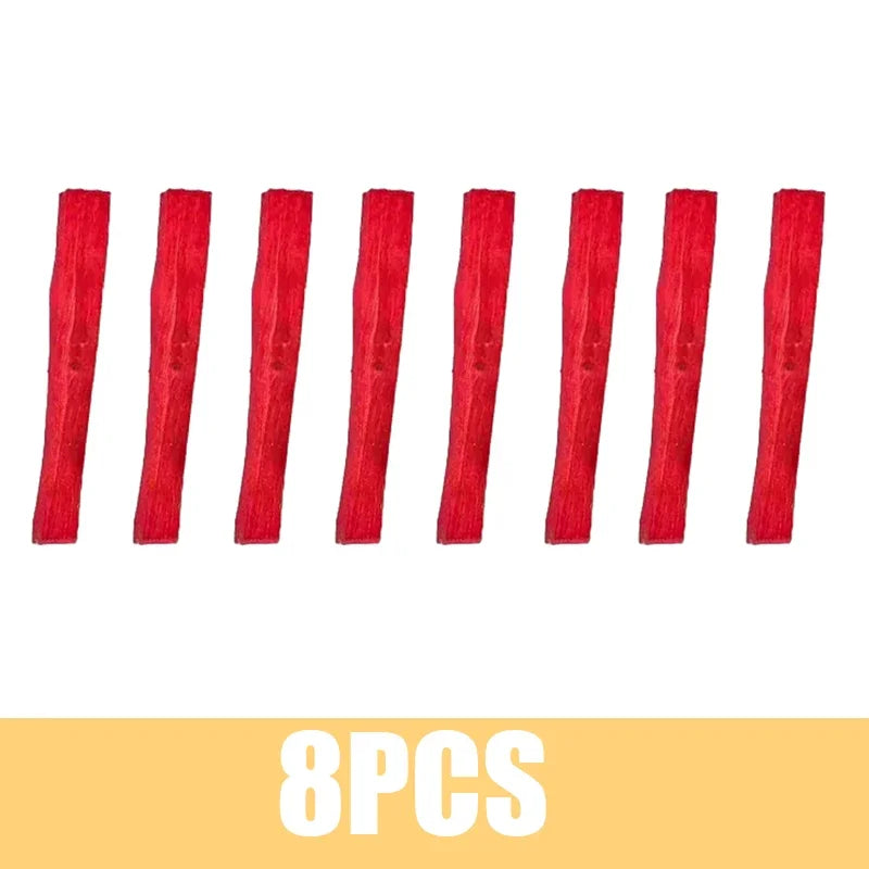 Red sticks with '8PCS' label on a white background