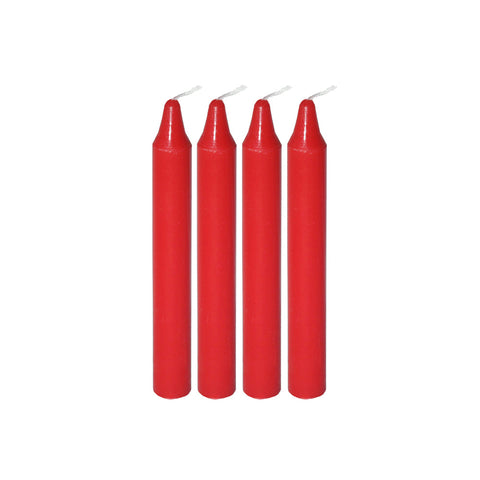 Mini Ritual Candle - Red (Set of 4)
