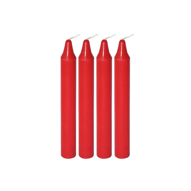 Mini Ritual Candle - Red (Set of 4)