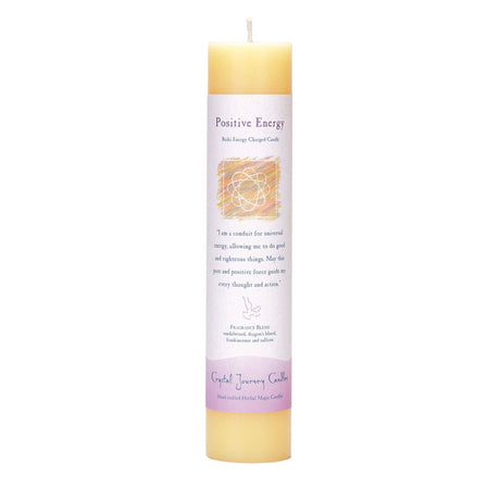 Reiki Herbal Pillar Candle Positive Energy