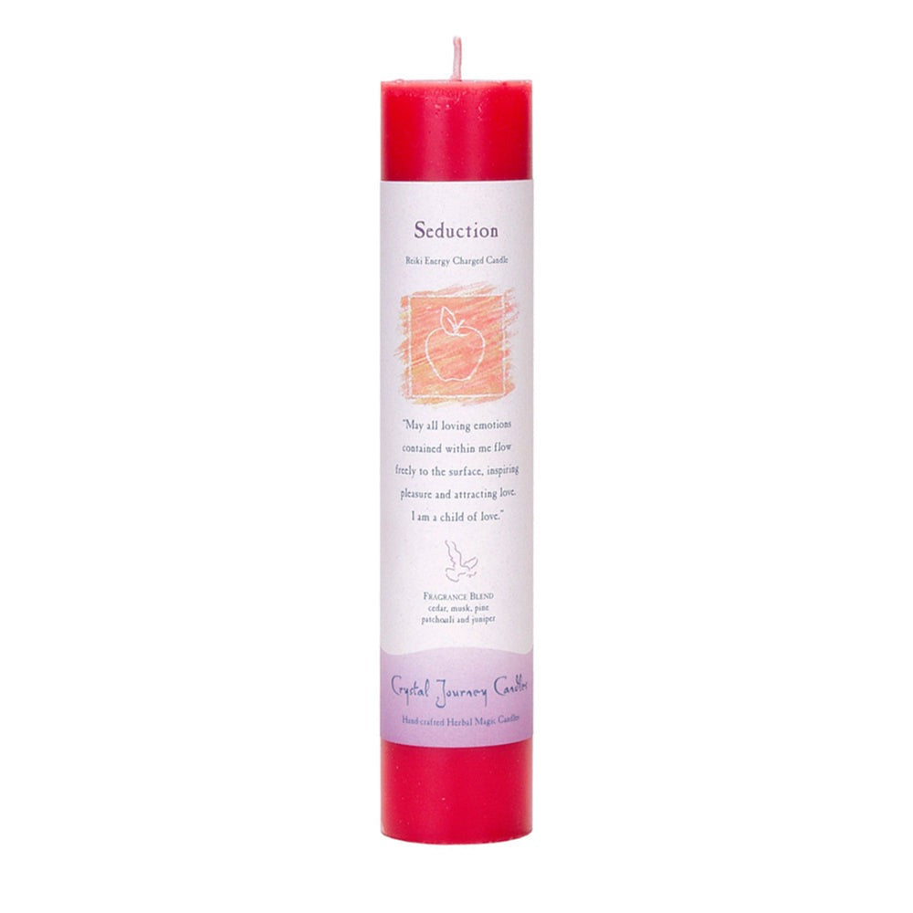 Reiki Herbal Pillar Candle Seduction