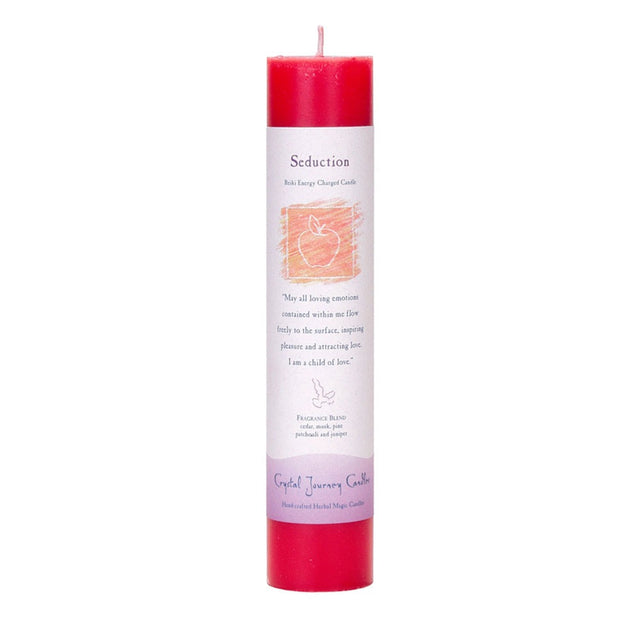Reiki Herbal Pillar Candle Seduction