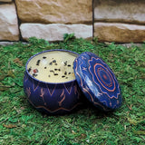 Ritual Tin Candle w/Crystals