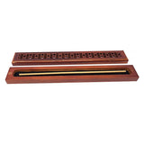 Rosewood Finish Wood Incense Box Burner - Medium