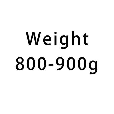 Text indicating weight range 800-900g on a white background