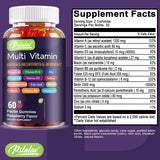 Pstatae Multi Vitamin bottle with supplement facts on a purple background
