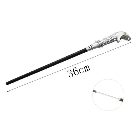 Cane with measurement label on a white background